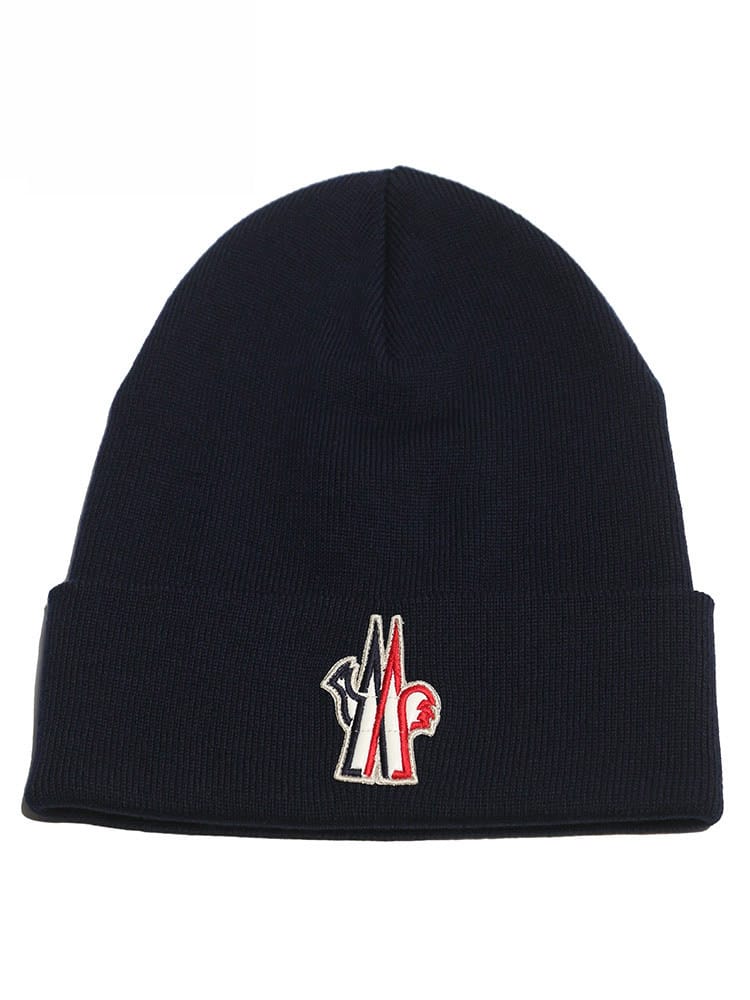 MONCLER GRENOBLE (モンクレール グルノーブル) BIGマーク ニットキャップ MCGN3B100009974