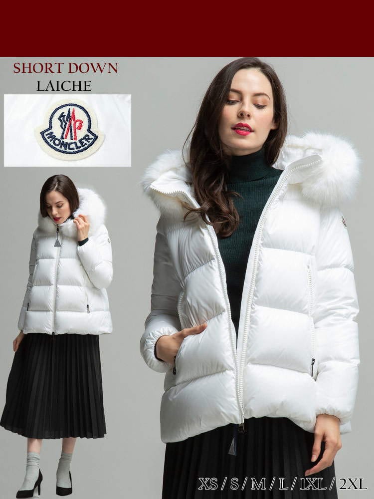 MONCLER モンクレール ファーフード ダウンジャケット Laiche ブランド レディース アウター ブルゾン ダウン MCLLAICHE1