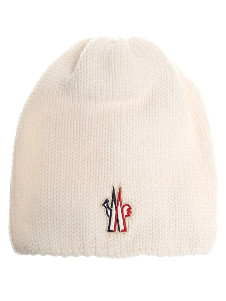 MONCLER モンクレール ワンポイントマーク ニットキャップ ブランド レディース キャップ 帽子 ニット帽 MCLGN3B009M1131