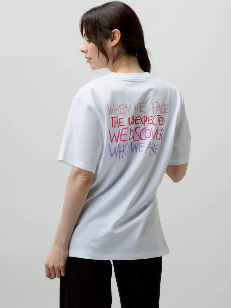MONCLER (モンクレール) バックプリント ロゴ クルーネック 半袖 T 