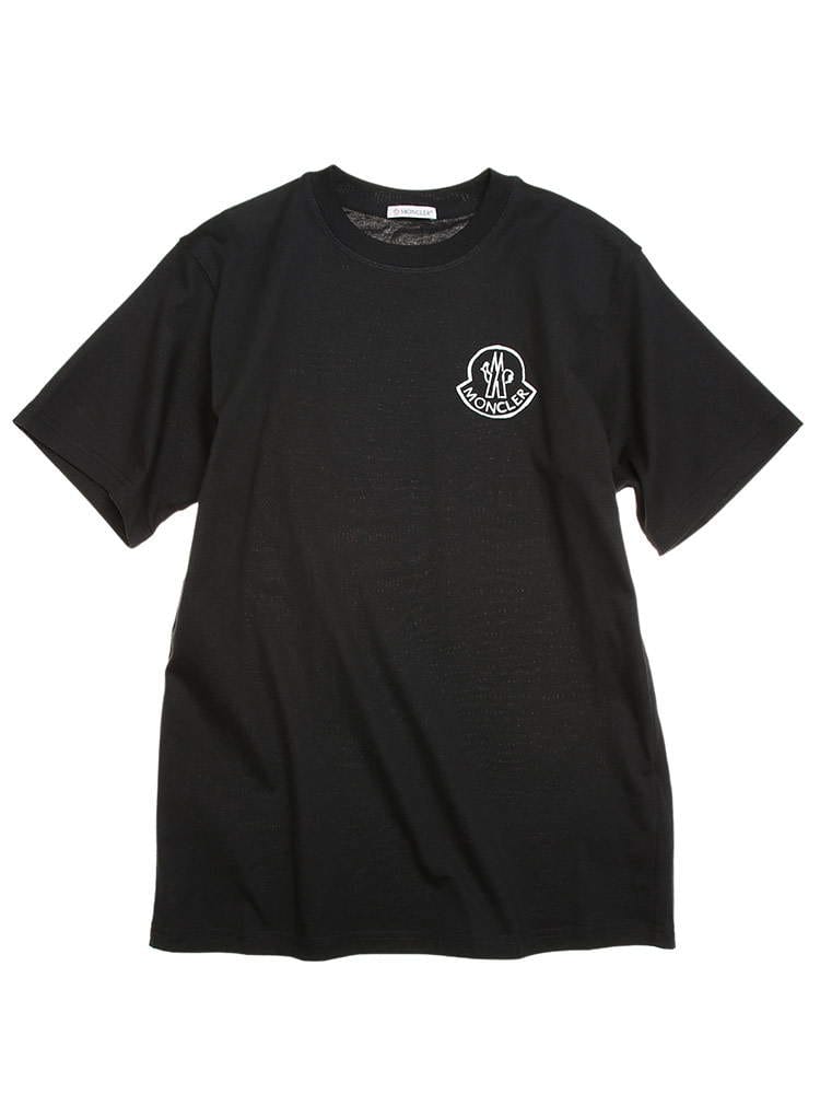 MONCLER (モンクレール) バックプリント ロゴ クルーネック 半袖 T 