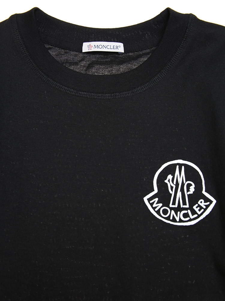 MONCLER (モンクレール) バックプリント ロゴ クルーネック 半袖 T 