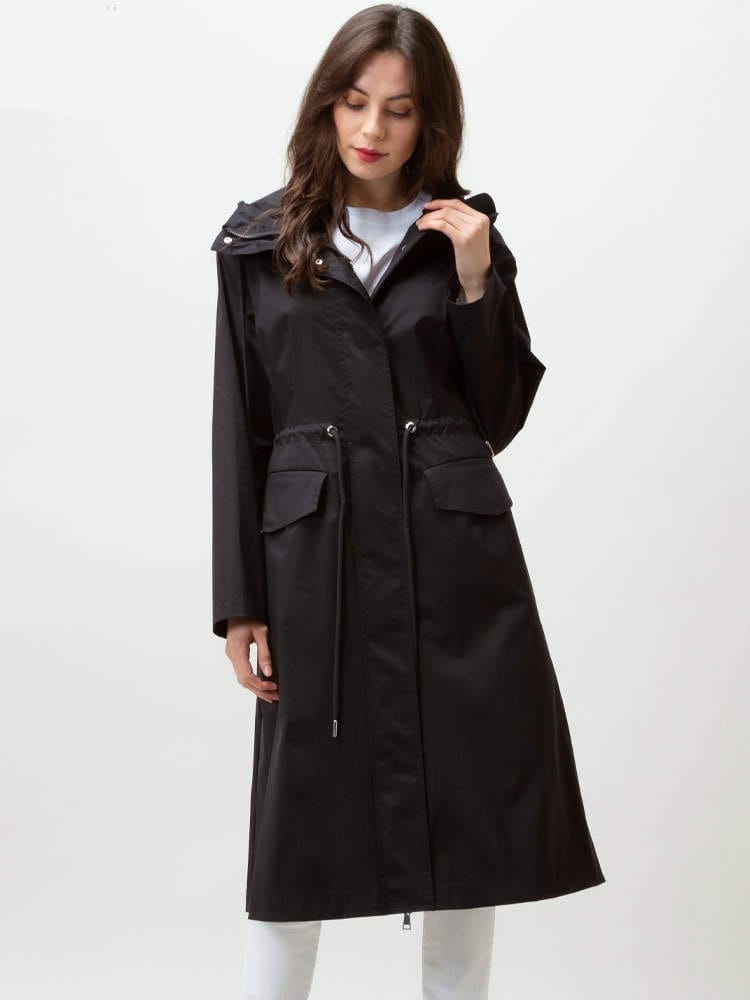 MONCLER (モンクレール) ナイロン フルジップ ロングパーカー Tevennec MCLTEVENNEC2 レディース