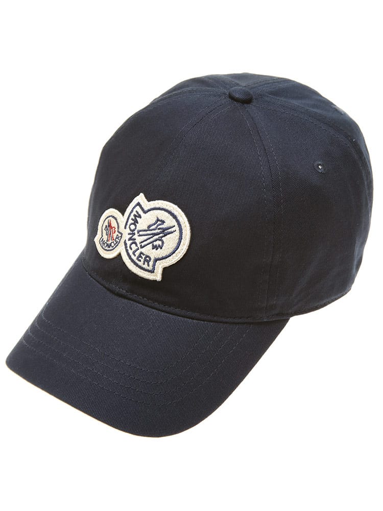 MONCLER (モンクレール) Wワッペン コットン キャップ MC3B0001904863