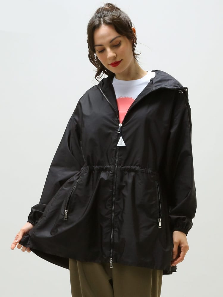 MONCLER (モンクレール) ナイロン アウター フリル 薄手 コート Wete MCLWETE2 レディース ブランド ブルゾン コート  ナイロンジャケット