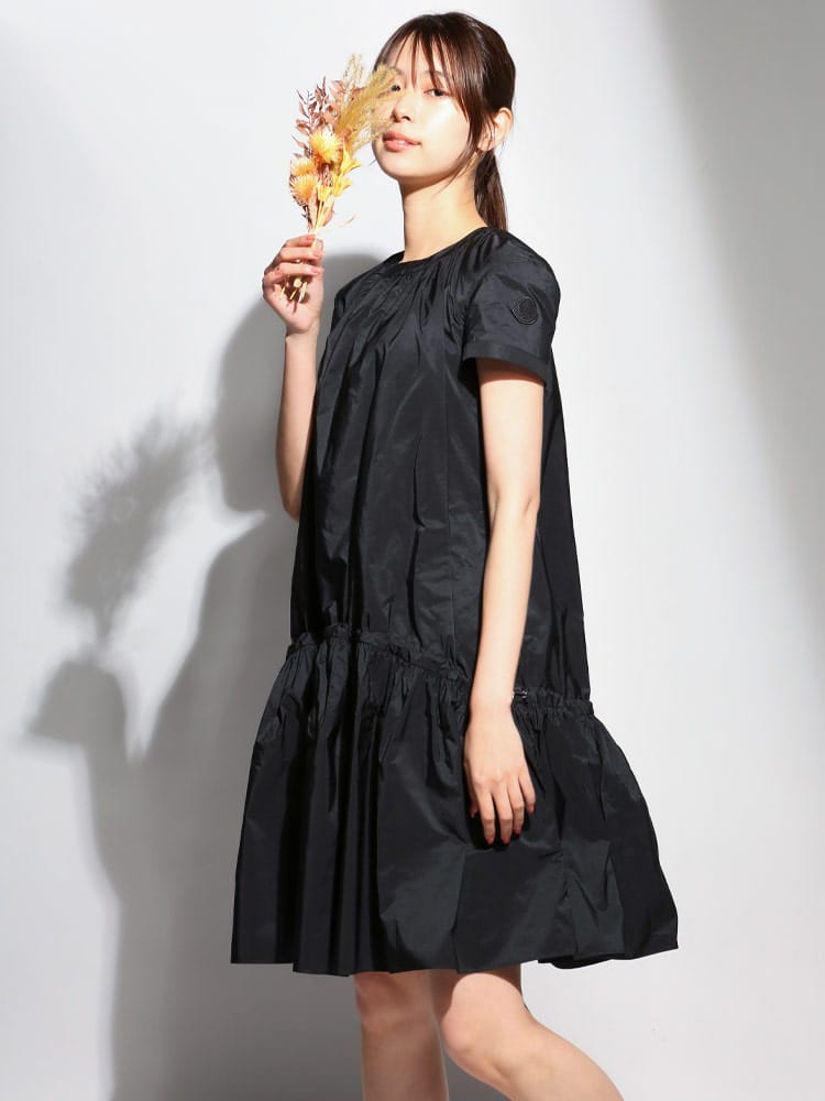 MONCLER モンクレール レディース 半袖 ワンピース ギャザー コード ドレス ブランド MCL2G0001054AWA