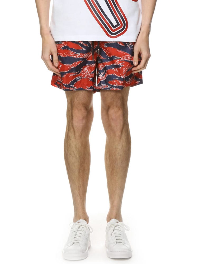 MONCLER モンクレール メンズ 総柄 ショートパンツ 水陸両用 プリント  スイムショーツ ブランド MC2C00001595WW
