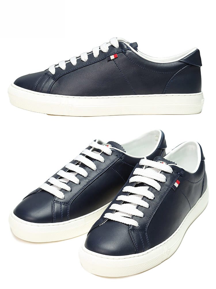 モンクレール メンズ スニーカー MONCLER ブランド シューズ 靴 レザースニーカー ローカット NEW MONACO レザー 革 MC4M00290019MT