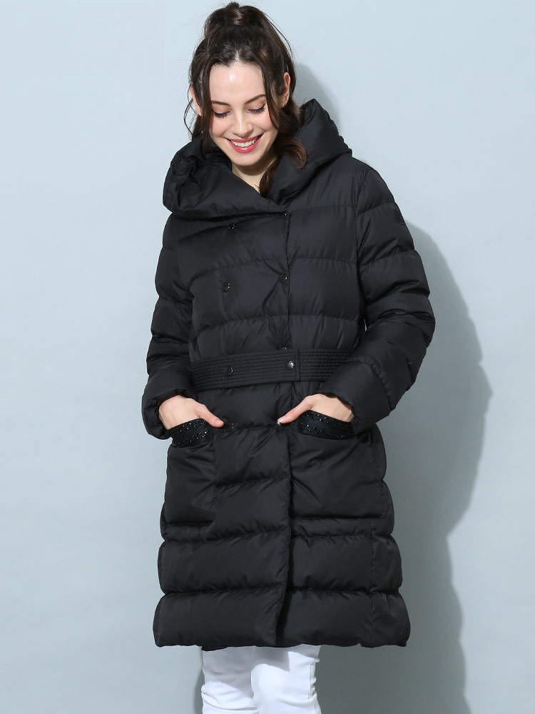 モンクレール レディース ダウン MONCLER ブランド ダウンジャケット アウター コート ダブル ベルト ロングアウター ロングダウン ブルゾン オービニー Aubigny MCLAUBIGNY2