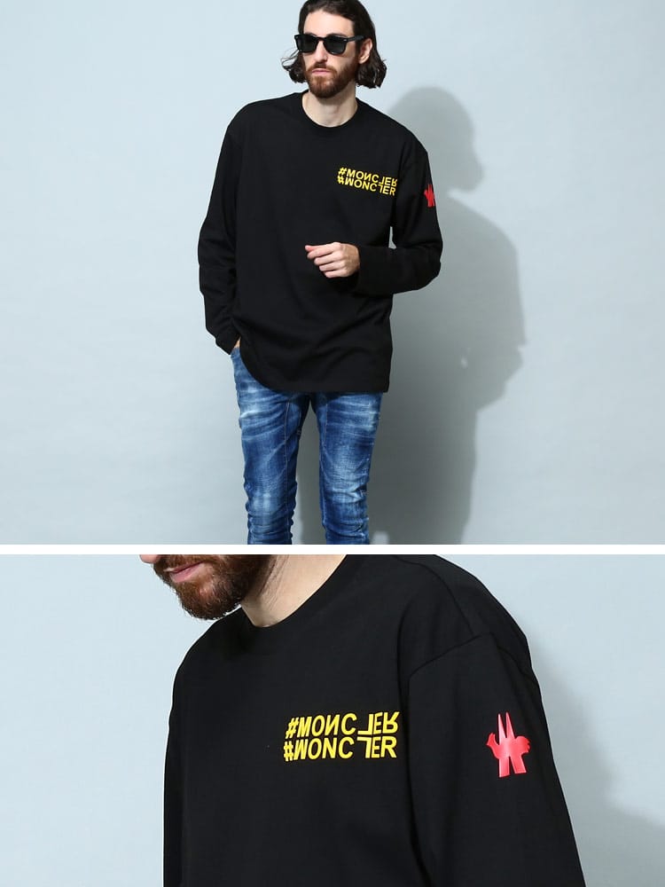 モンクレール グルノーブル メンズ Tシャツ 長袖 MONCLER GRENOBLE 