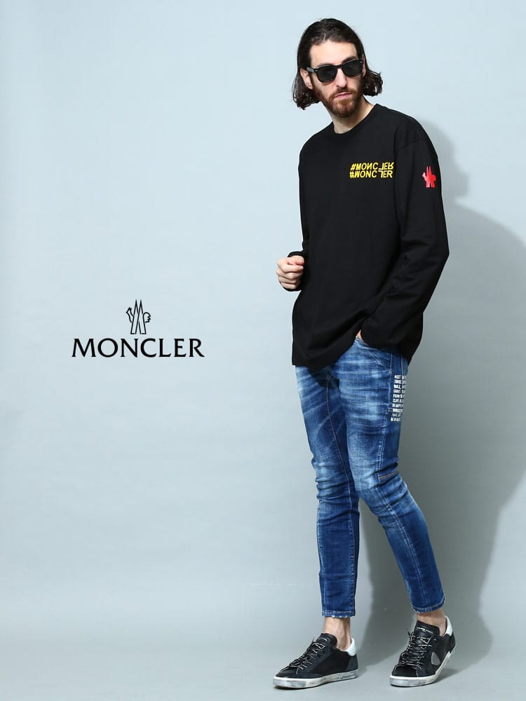 モンクレール グルノーブル メンズ Tシャツ 長袖 MONCLER GRENOBLE 