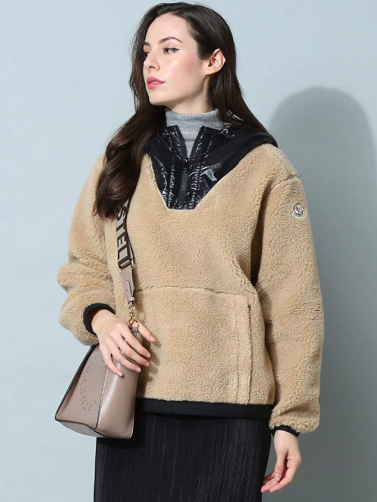 MONCLER (モンクレール) ハーフジップ ボアパーカー MCL8G000118909H