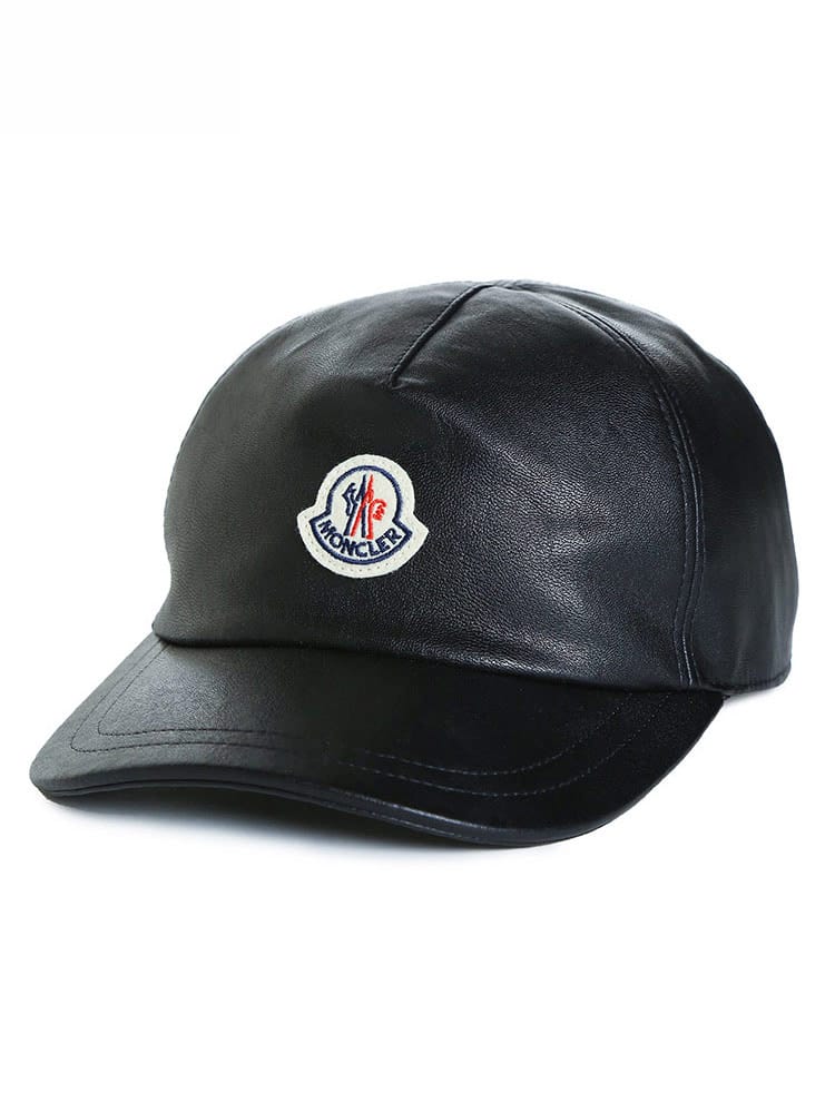MONCLER (モンクレール) フェイクレザー ワンポイント キャップ MCL3B000155966Z ブランド