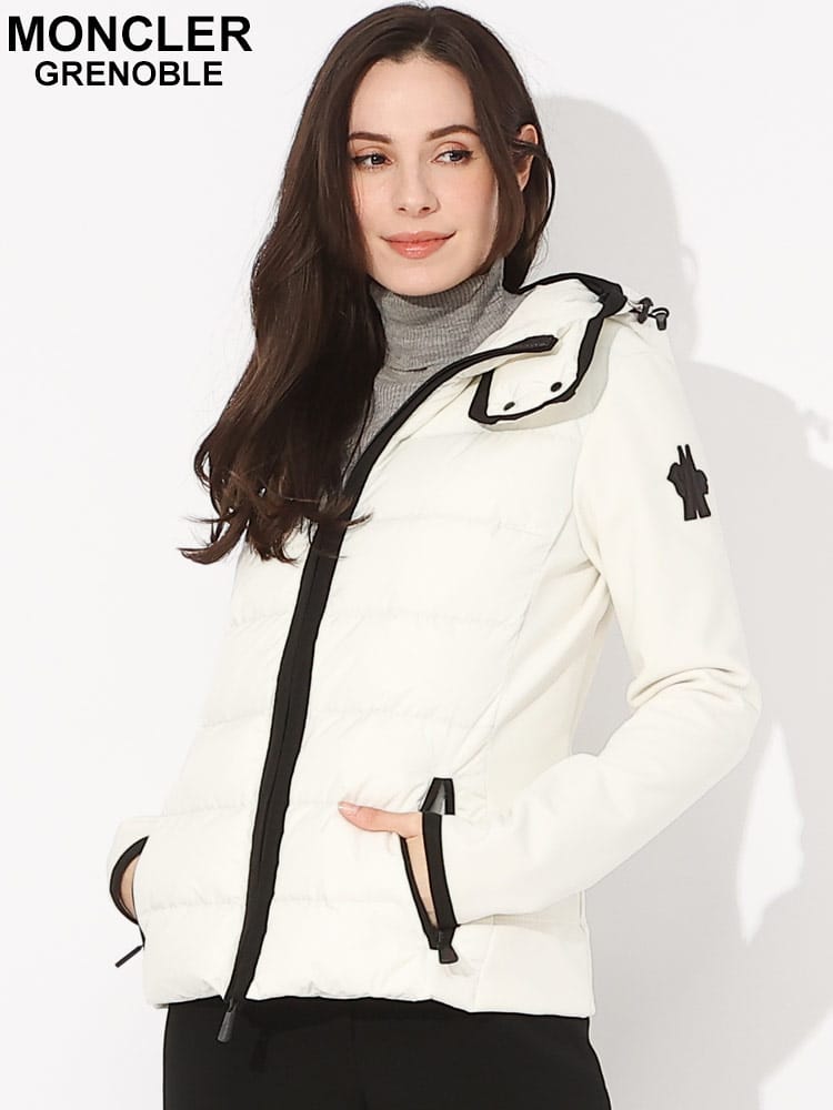 MONCLER (モンクレール) フード着脱 フロントダウン 裏フリース 