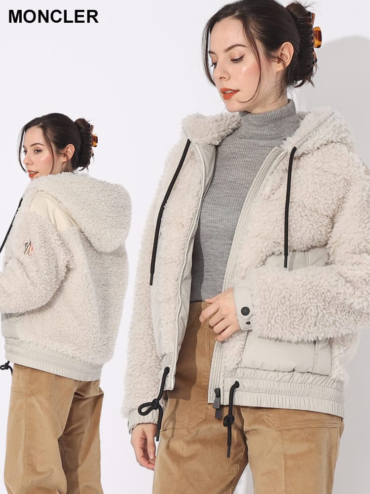 MONCLER (モンクレール) ボア フルジップ ダウンジャケット MCGNL8G00013899 ブランド レディース アウター