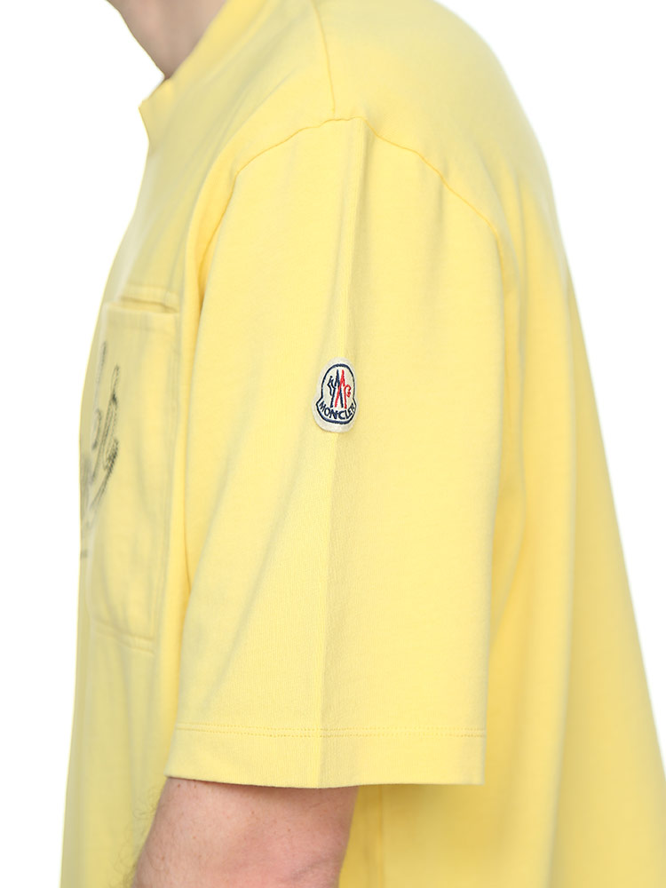 MONCLER (モンクレール) レタリングロゴ ポケット クルーネック 半袖 Tシャツ MC8C00005899H5 【サカゼン公式通販】