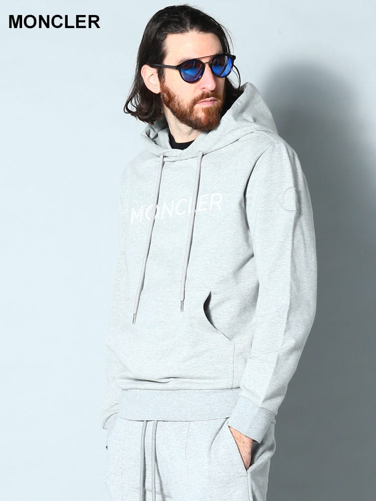 MONCLER (モンクレール) フロントロゴ プルオーバー パーカー MC8G00024899WI ブランド メンズ スウェット