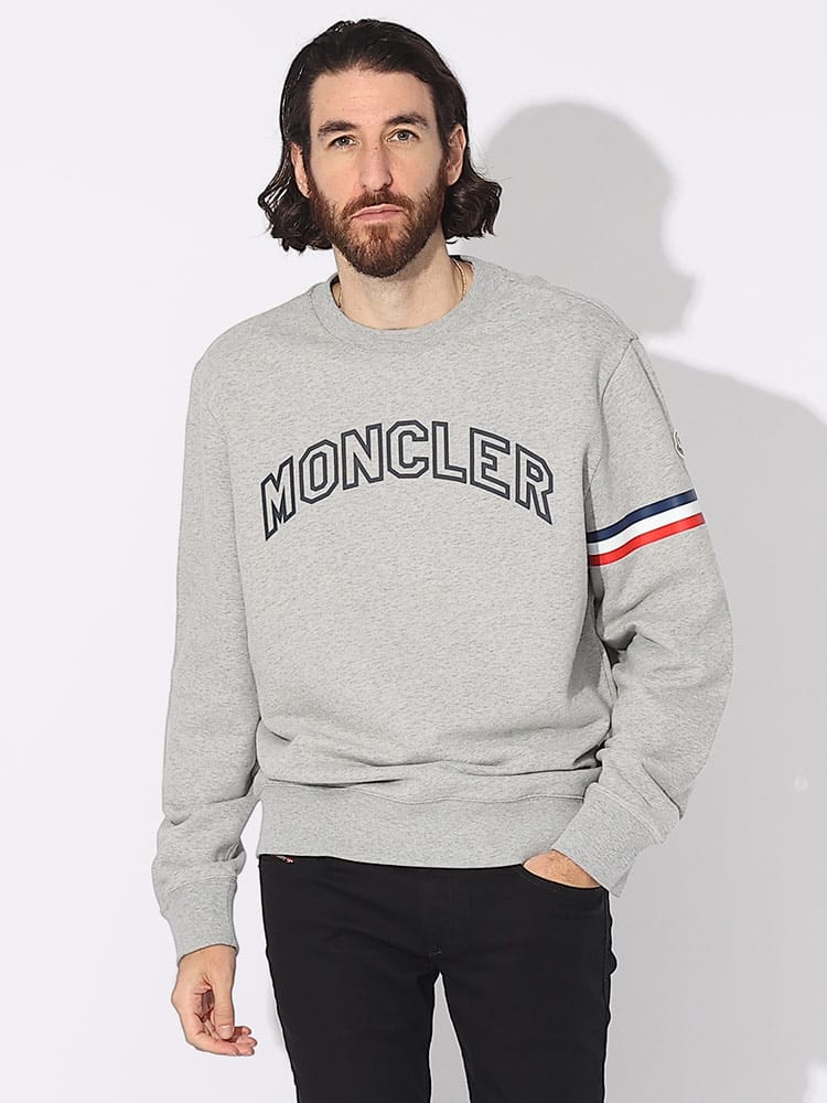 MONCLER (モンクレール) ロゴプリント クルーネック トレーナー MC8G00005899WC ブランド メンズ 男性 トップス