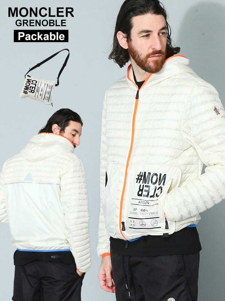 MONCLER (モンクレール) フード フルジップ ライトダウン ジャケット 