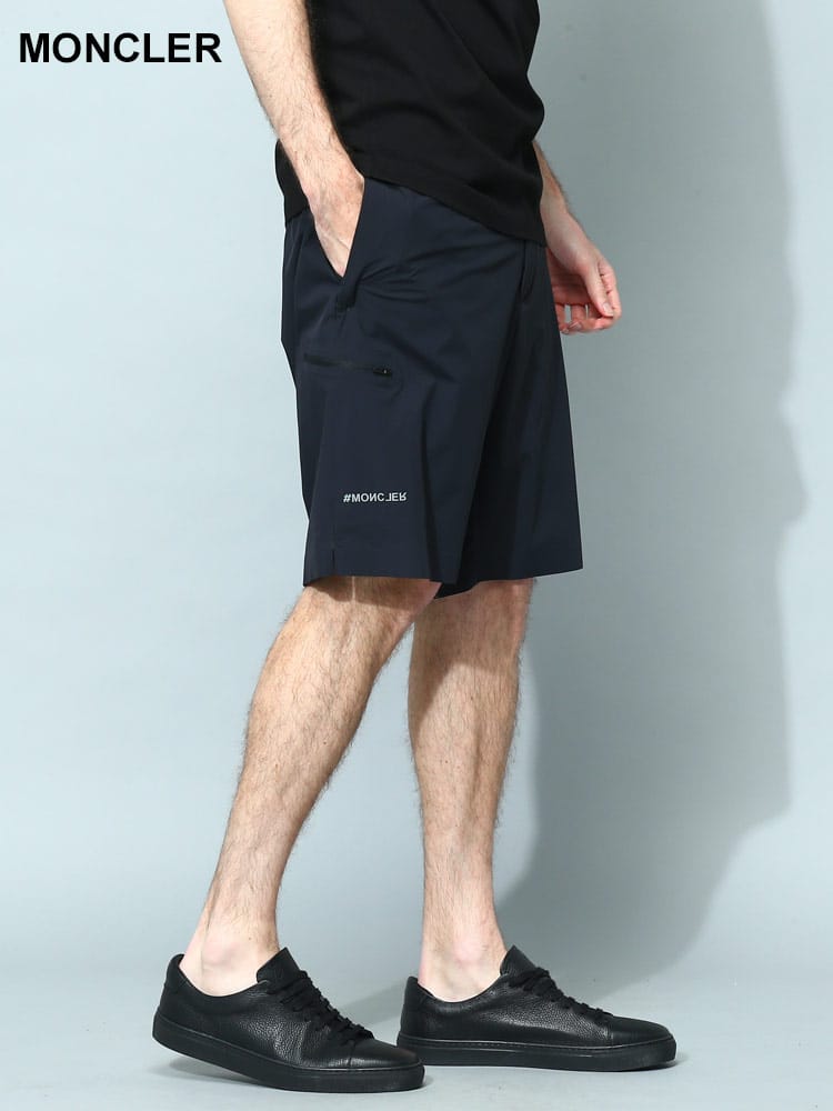 MONCLER GRENOBLE (モンクレール グルノーブル) ドライ 撥水 ワンポイント ショートパンツ メンズ ブランド MCGN2B00001539D