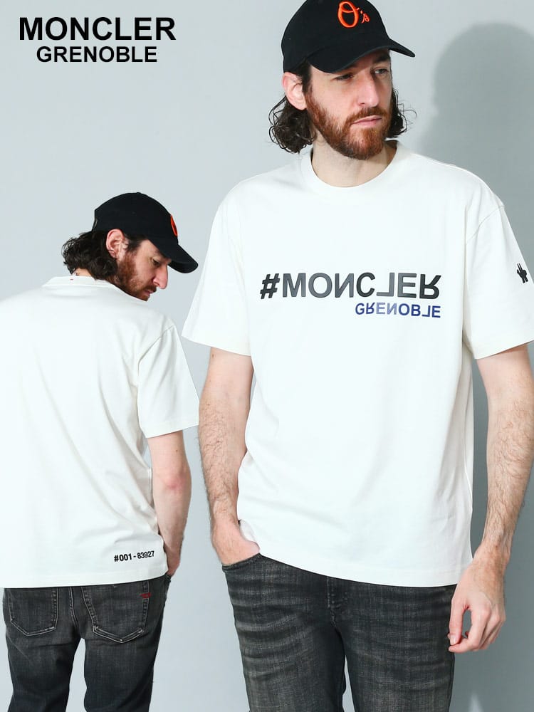 MONCLER (モンクレール) リバースロゴ クルーネック 半袖 Tシャツ MCGN8C000058392 メンズ ブランド