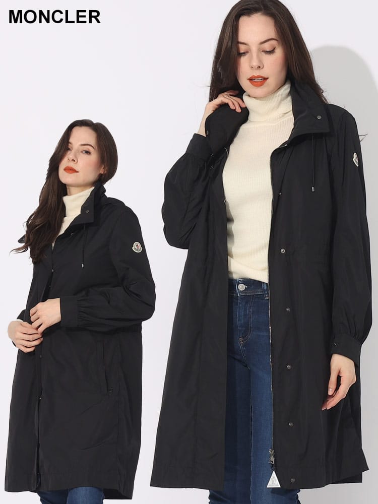 MONCLER (モンクレール) フード収納 フルジップ ハイネック ロングパーカー Kourou MCLKOUROU3 ブランド レディース アウター