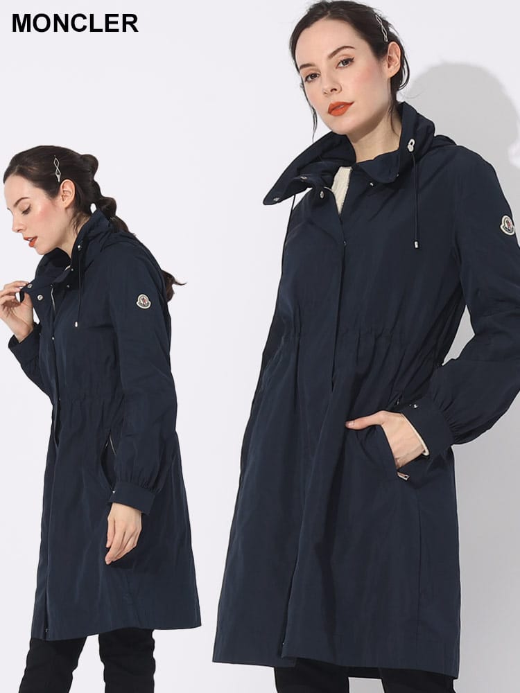 MONCLER (モンクレール) フード収納 フルジップ ハイネック ロングパーカー Kourou MCLKOUROU3 ブランド レディース アウター