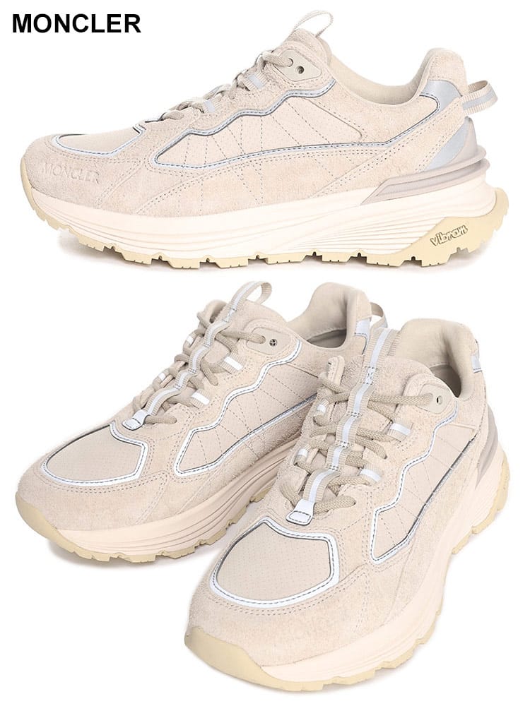 MONCLER (モンクレール) スエード ローカットスニーカー LITE RUNNER 