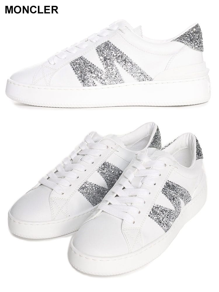 MONCLER (モンクレール) グリッターロゴ ローカットスニーカー MONACO M MCL4M00100M3584 ブランド レディース シューズ