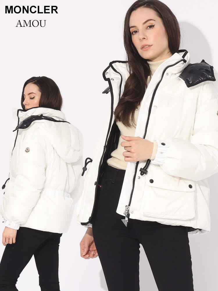 MONCLER (モンクレール) フード着脱 パイピング フルジップ ダウン 