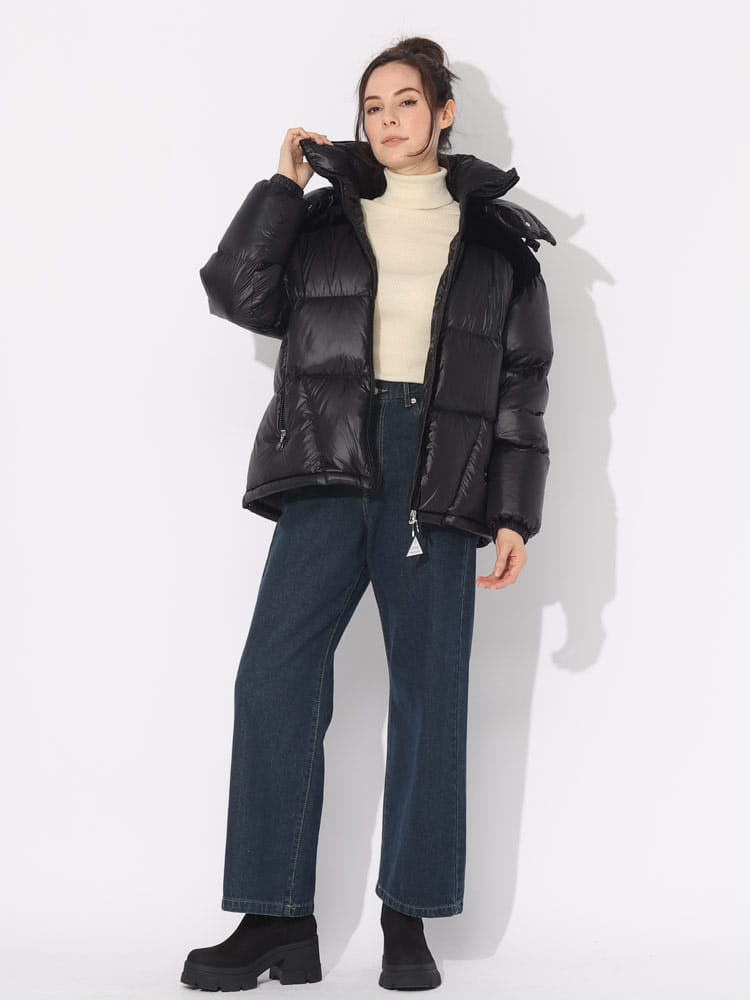 MONCLER (モンクレール) フード着脱 切り替え フルジップ ダウン 