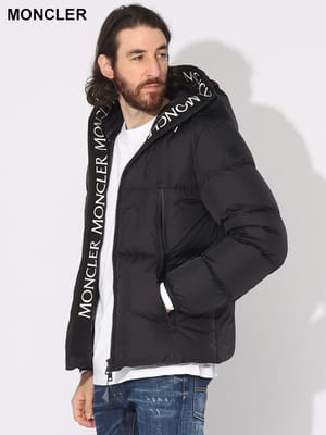 MONCLER (モンクレール) ウール フード着脱 パーカー ダウンブルゾン 