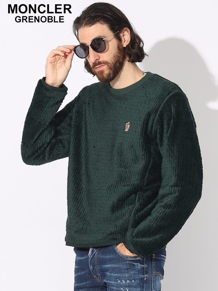 MONCLER (モンクレール) シャギーリブ クルーネック トレーナー MCGN8G00021809J ブランド メンズ 男性 トップス