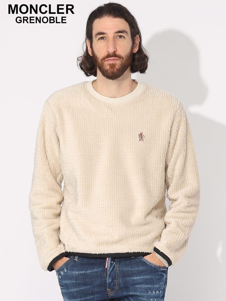 MONCLER (モンクレール) シャギーリブ クルーネック トレーナー MCGN8G00021809J ブランド メンズ 男性 トップス