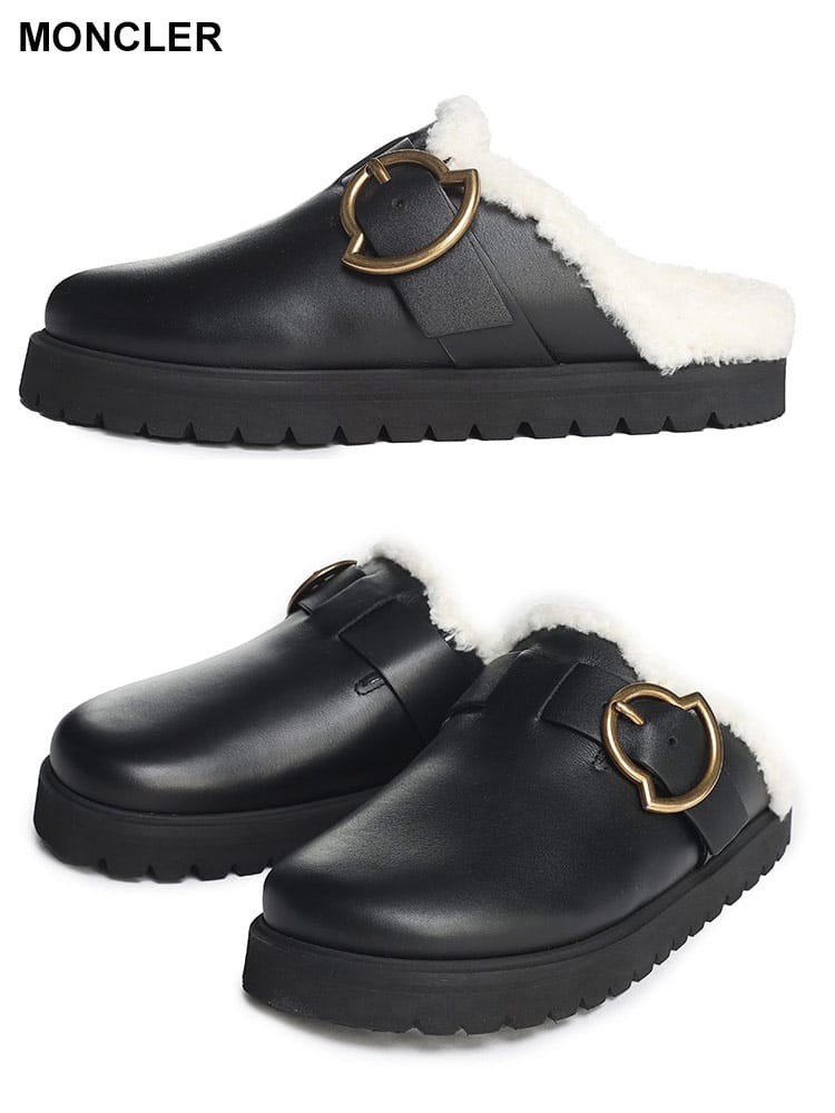 MONCLER (モンクレール) レザー ミュール BELL MCL4M00110M3596 ブランド レディース シューズ