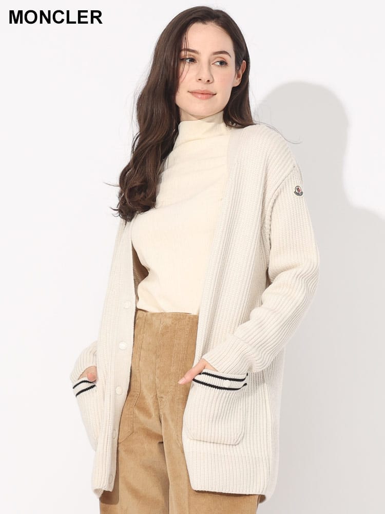 MONCLER (モンクレール) ポケット リブニット カーディガン MCL9B00007M1131 ブランド レディース アウター