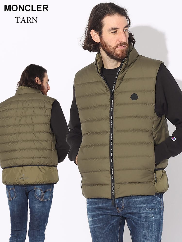 MONCLER (モンクレール) ジップロゴ スタンド ダウンベスト MCTARN3 ブランド メンズ 男性 アウター