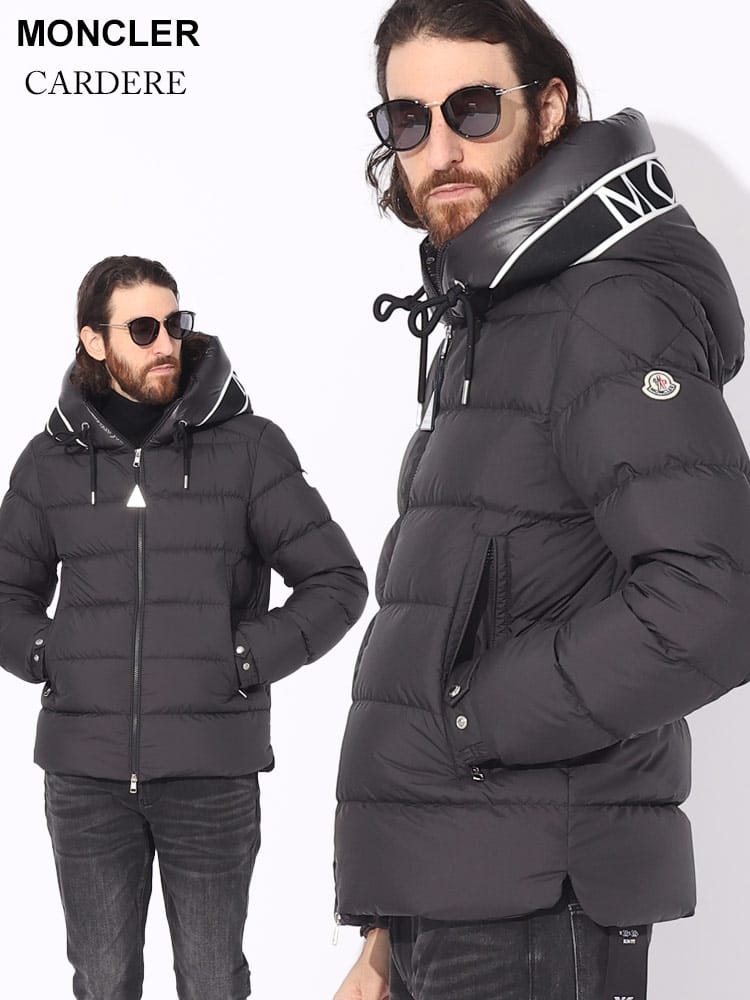 MONCLER (モンクレール) フードロゴ フルジップ ダウンジャケット 