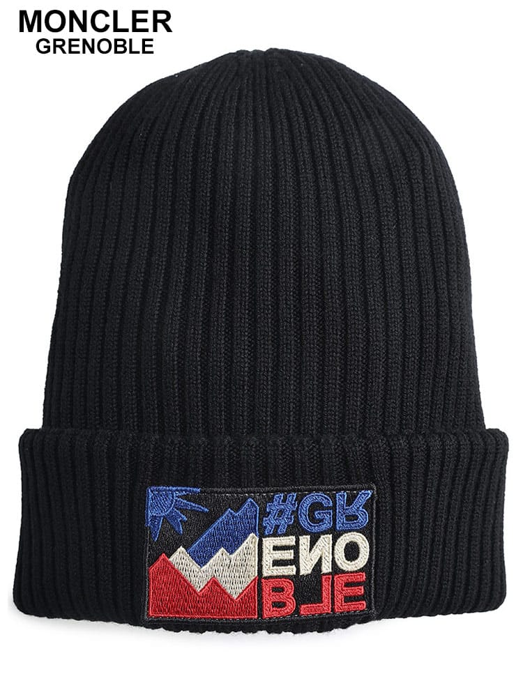 MONCLER (モンクレール) ワッペン リブ ニットキャップ MCGN3B00017M113 ブランド メンズ 男性 帽子
