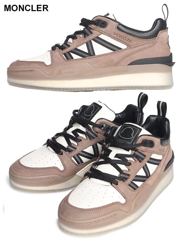 MONCLER (モンクレール) レザー ロートップスニーカー Pivot MC4M00120M3701 ブランド メンズ 男性 シューズ