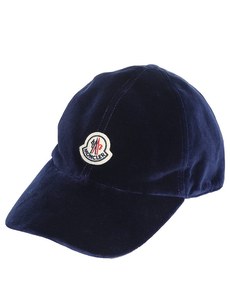 MONCLER (モンクレール) ベルベット ロゴ キャップ MCL3B00025549SE ブランド レディース キャップ