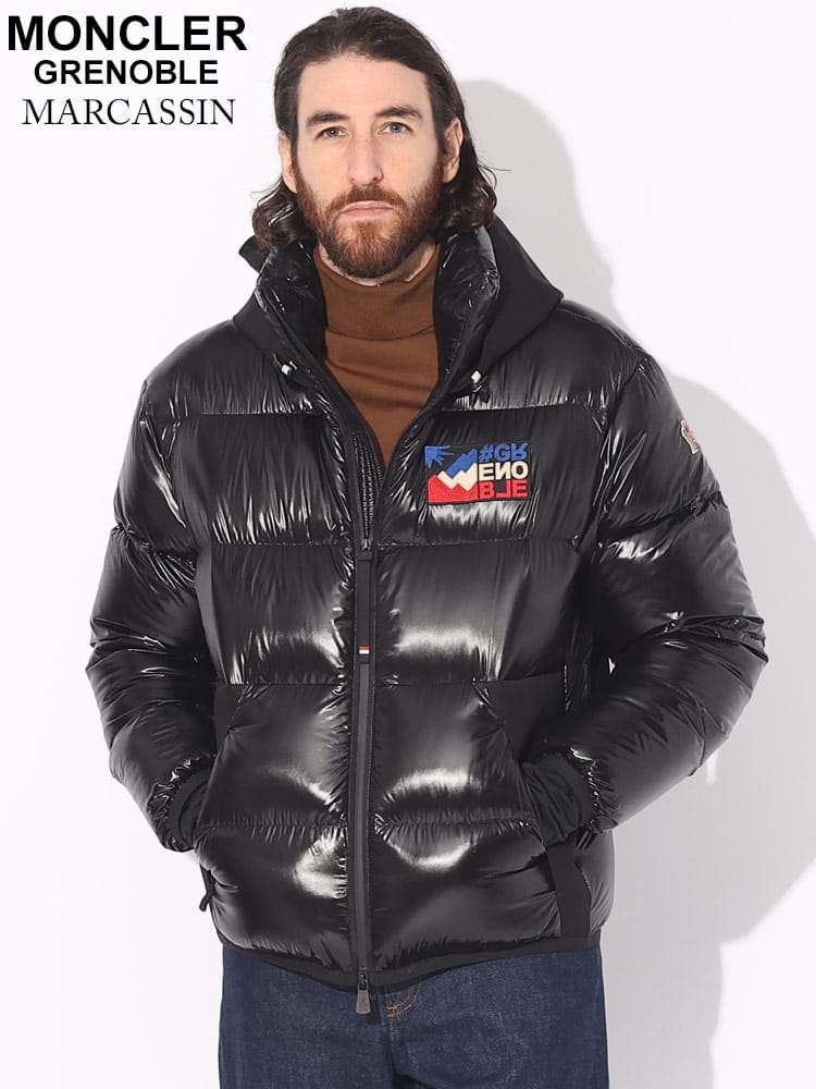 MONCLER (モンクレール) 胸ワッペン フルジップ ダウンジャケット 