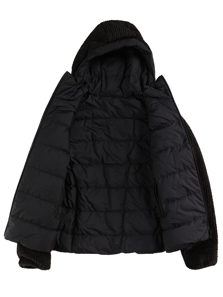 MONCLER (モンクレール) リバーシブル ベルベットテディ フルジップ 