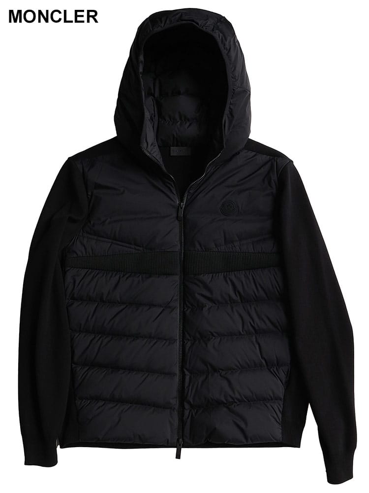 MONCLER (モンクレール) フロントダウン フルジップ ニットジャケット MC9B00027M1367 ブランド メンズ 男性 アウター