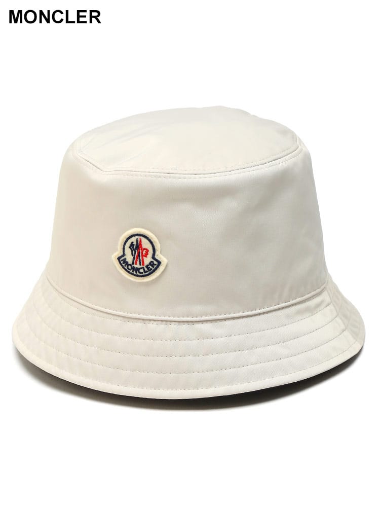 MONCLER (モンクレール) ワンポイント ロゴワッペン リバーシブル バケットハット MCL3B0003354A1K ブランド レディース 女性 帽子