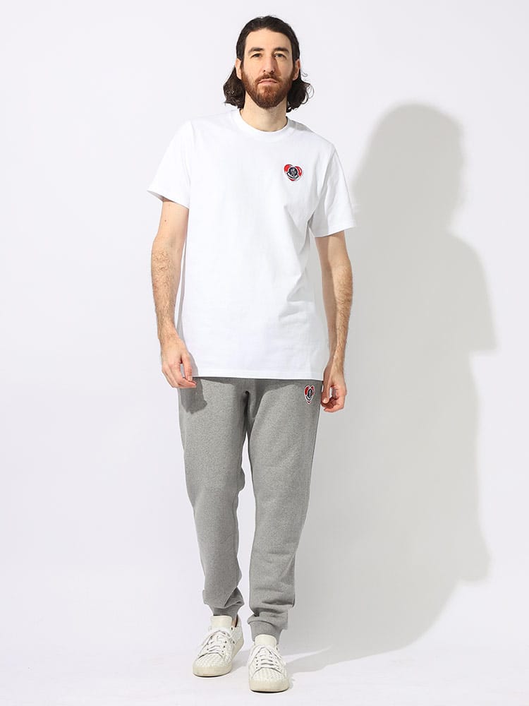 MONCLER (モンクレール) コットン100％ ハートワッペン クルーネック 