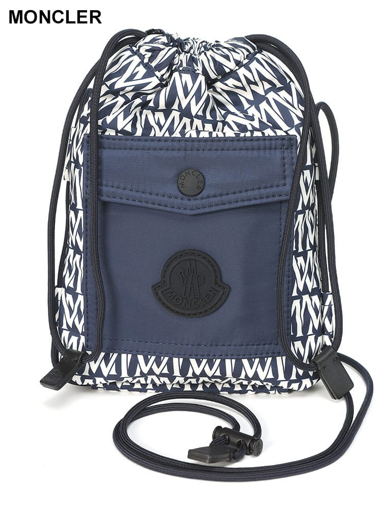 MONCLER (モンクレール) 撥水ナイロン モノグラム柄 MAKAIO クロスボディバッグ