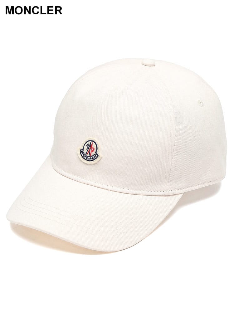 MONCLER (モンクレール) コットン ロゴワッペン ベーシック キャップ