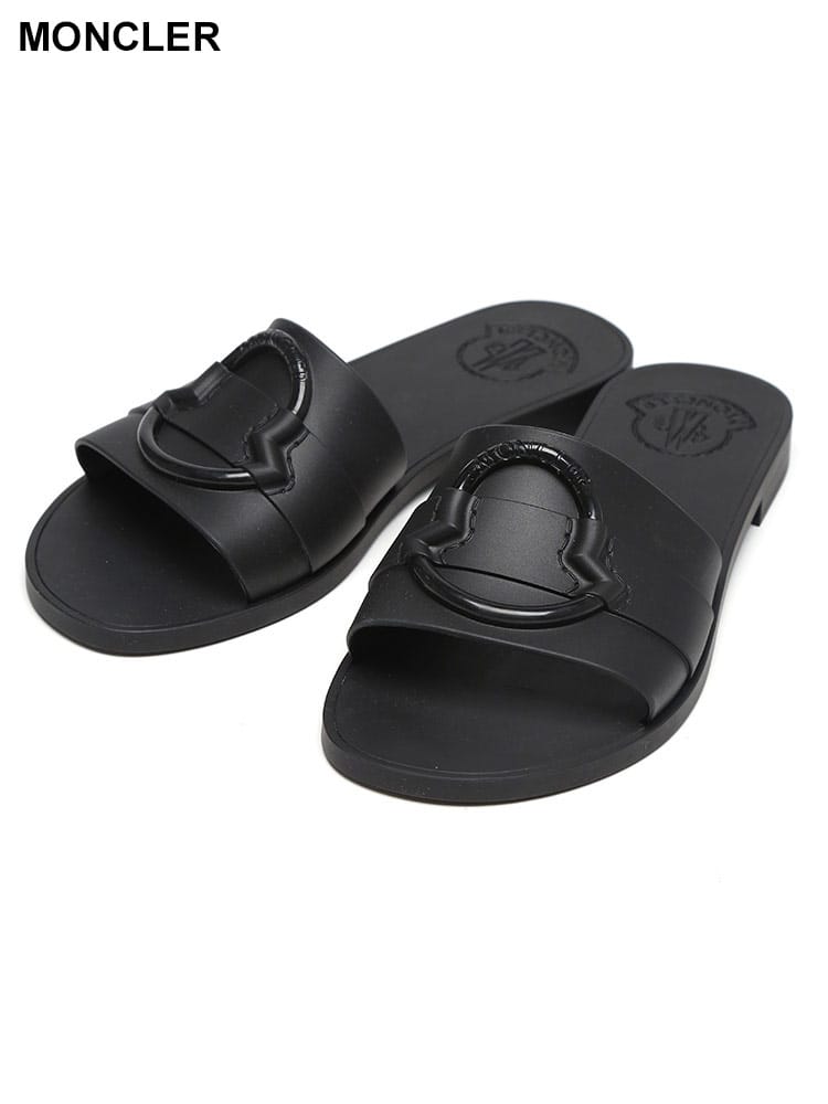 MONCLER (モンクレール) ロゴデザイン ラバー サンダル MON SLIDES MCL4C00130M4095 レディース