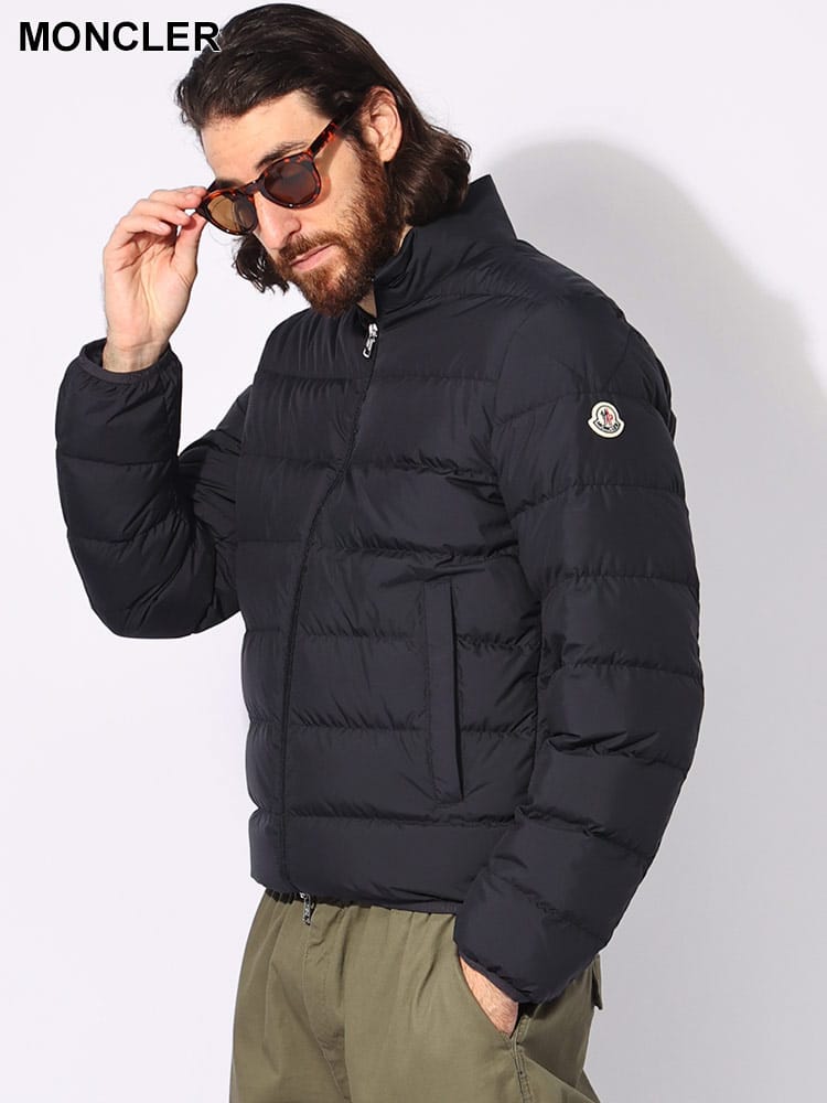 MONCLER (モンクレール) ロゴトリム スタンドカラー ショートダウンジャケット BAUDINET MCBAUDINET4 メンズ